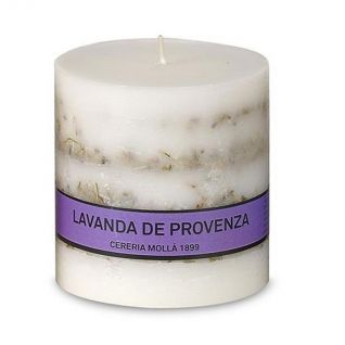 Vela Vegetal Artesana ASTURIAS  8x8 LAVANDA